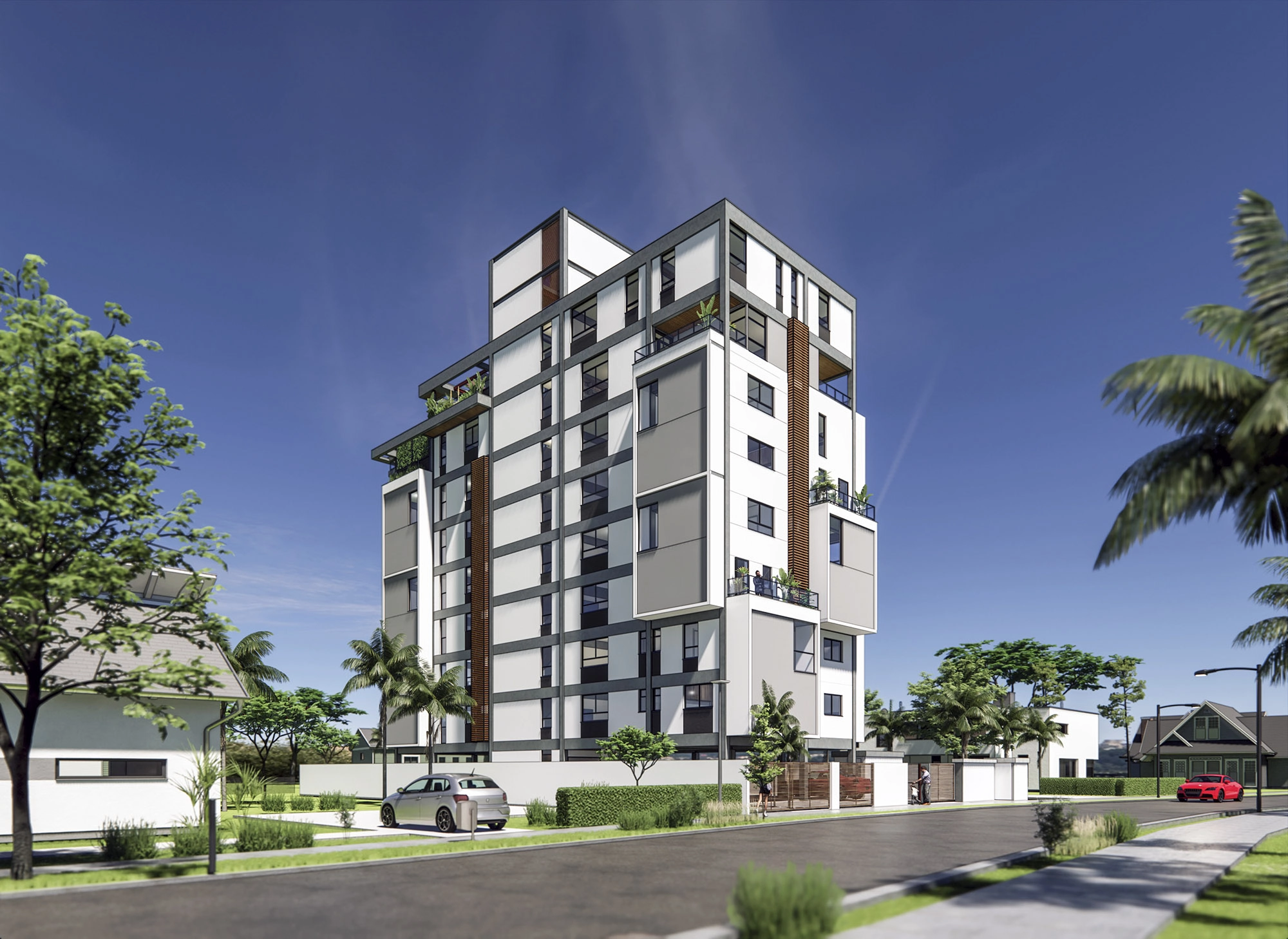 Projeto arquitetônico de edifício multifamiliar